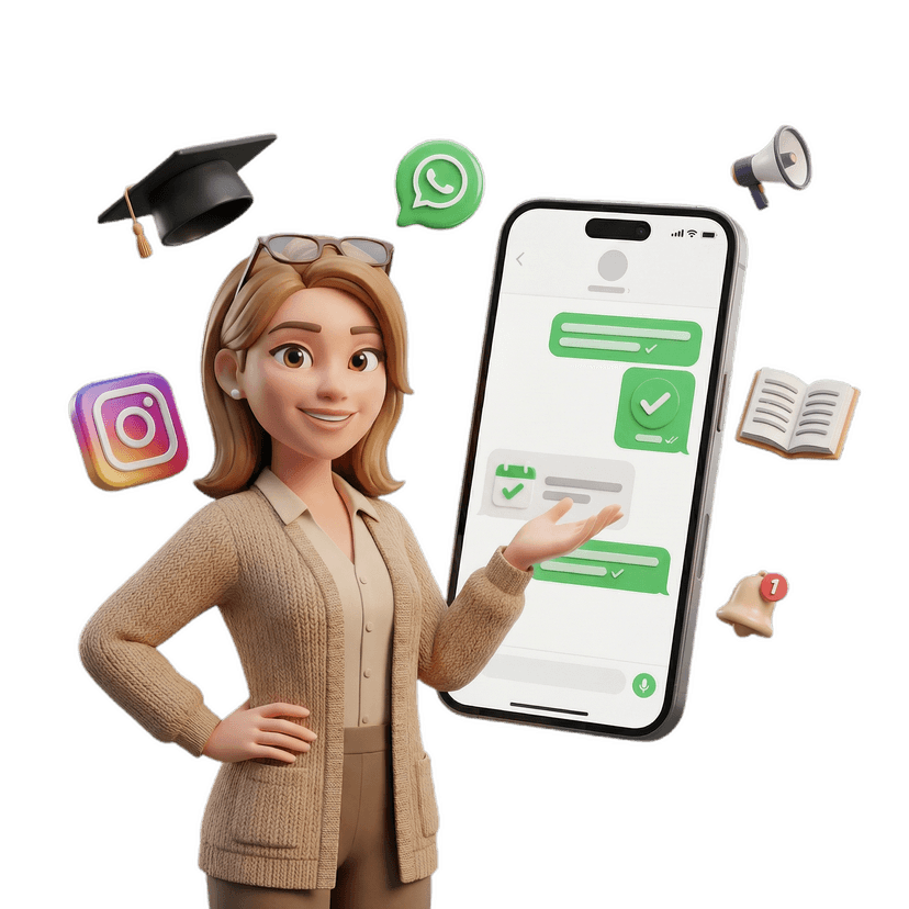 Comunicação organizada com pais e alunos, matrículas que não param